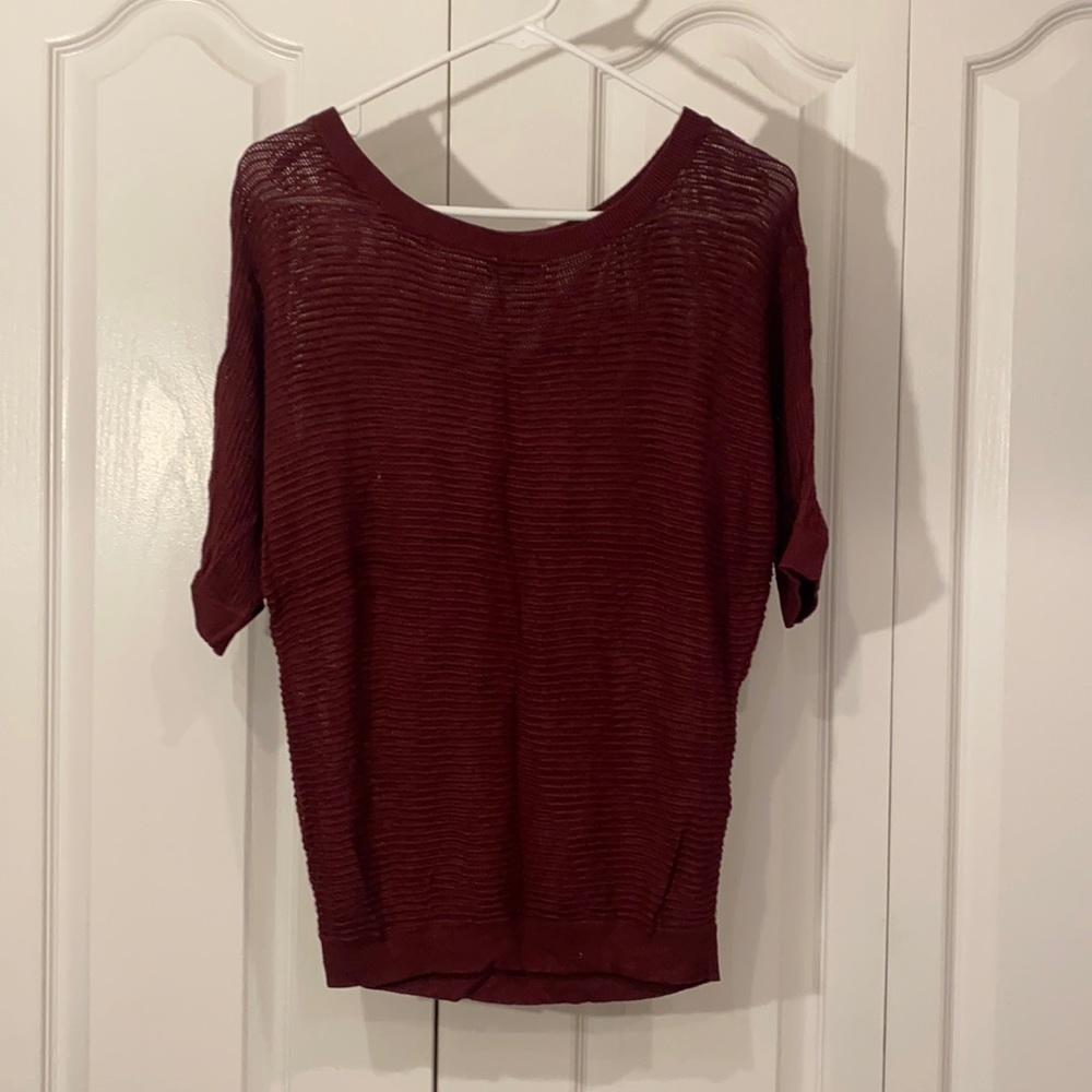 Express sweater set Maroon sweater (S) with sparkly tank (XS)